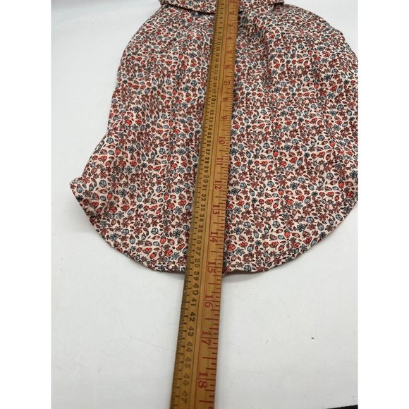 Reddy Pet Dog Shirt Girls Medium Floral Button Up Neck 7" Wide 15" Long - Picture 5 of 8